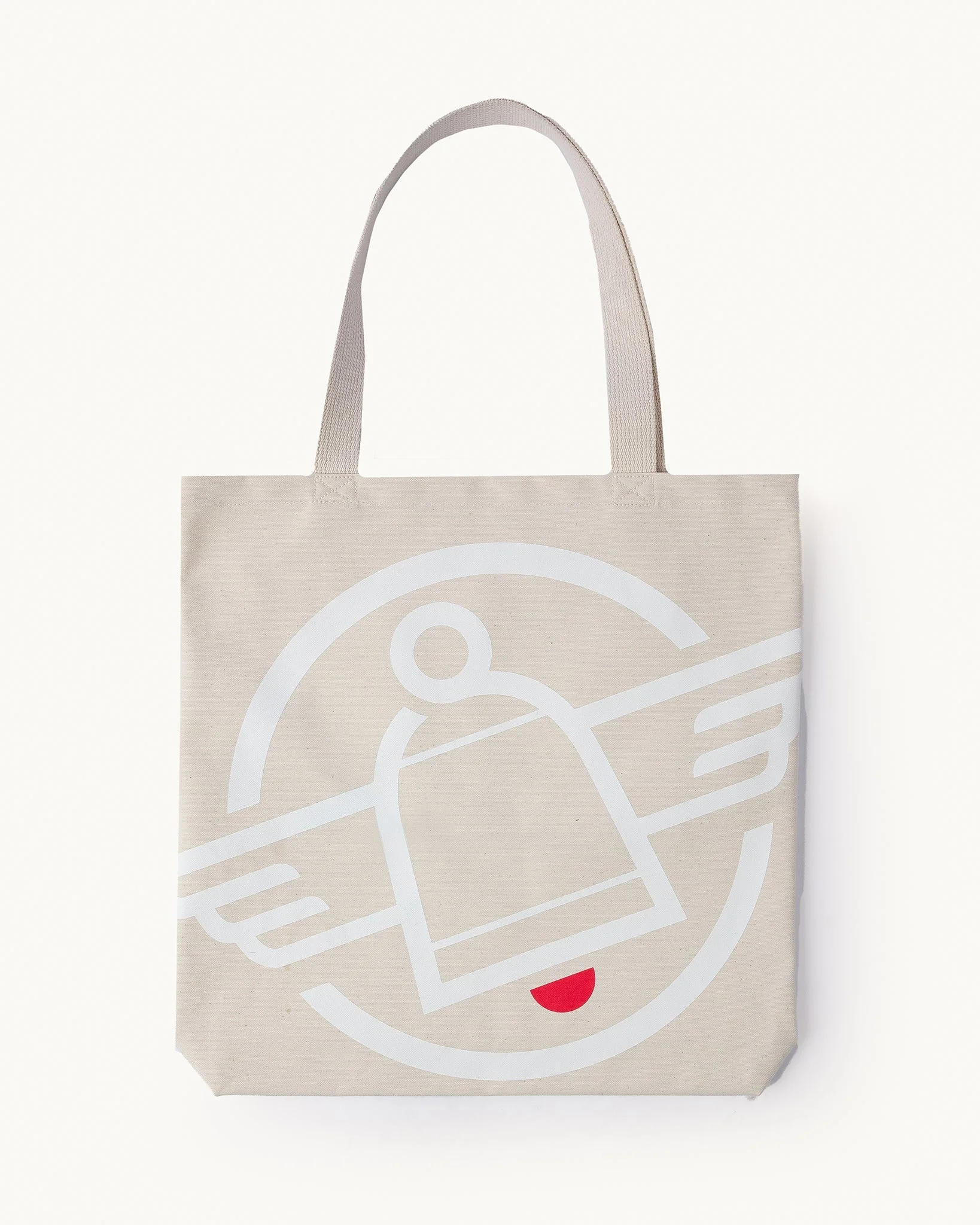 PRINTED CANVAS TOTE BAG - IRON HEART LOGO PRINT - 1