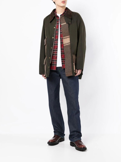 Barbour contrast-pocket cotton windbreaker outlook