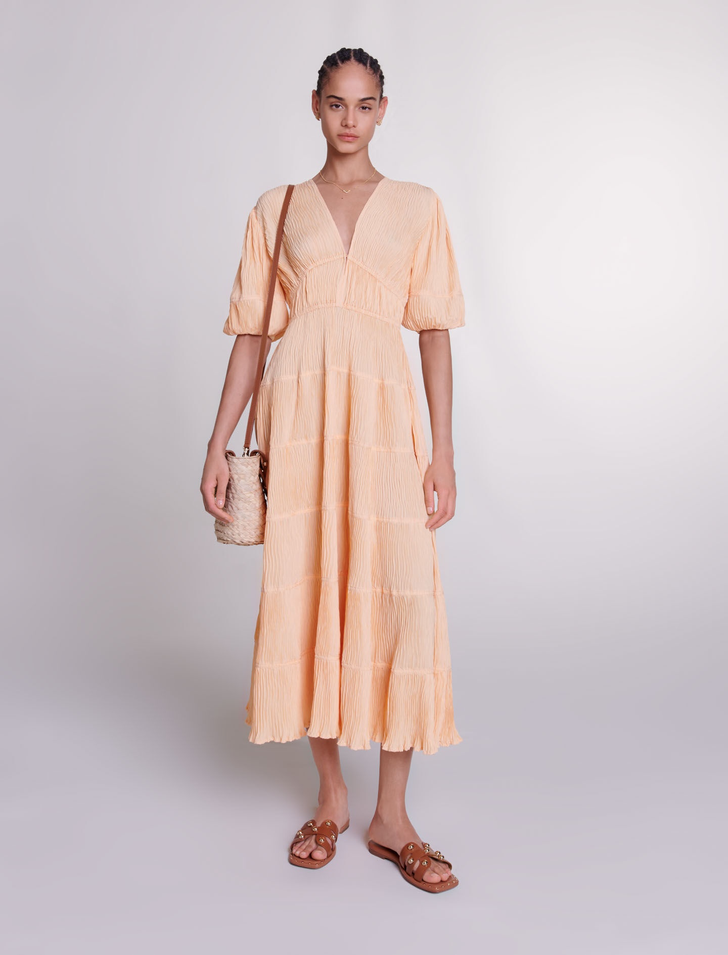 Pleated maxi dress - 2