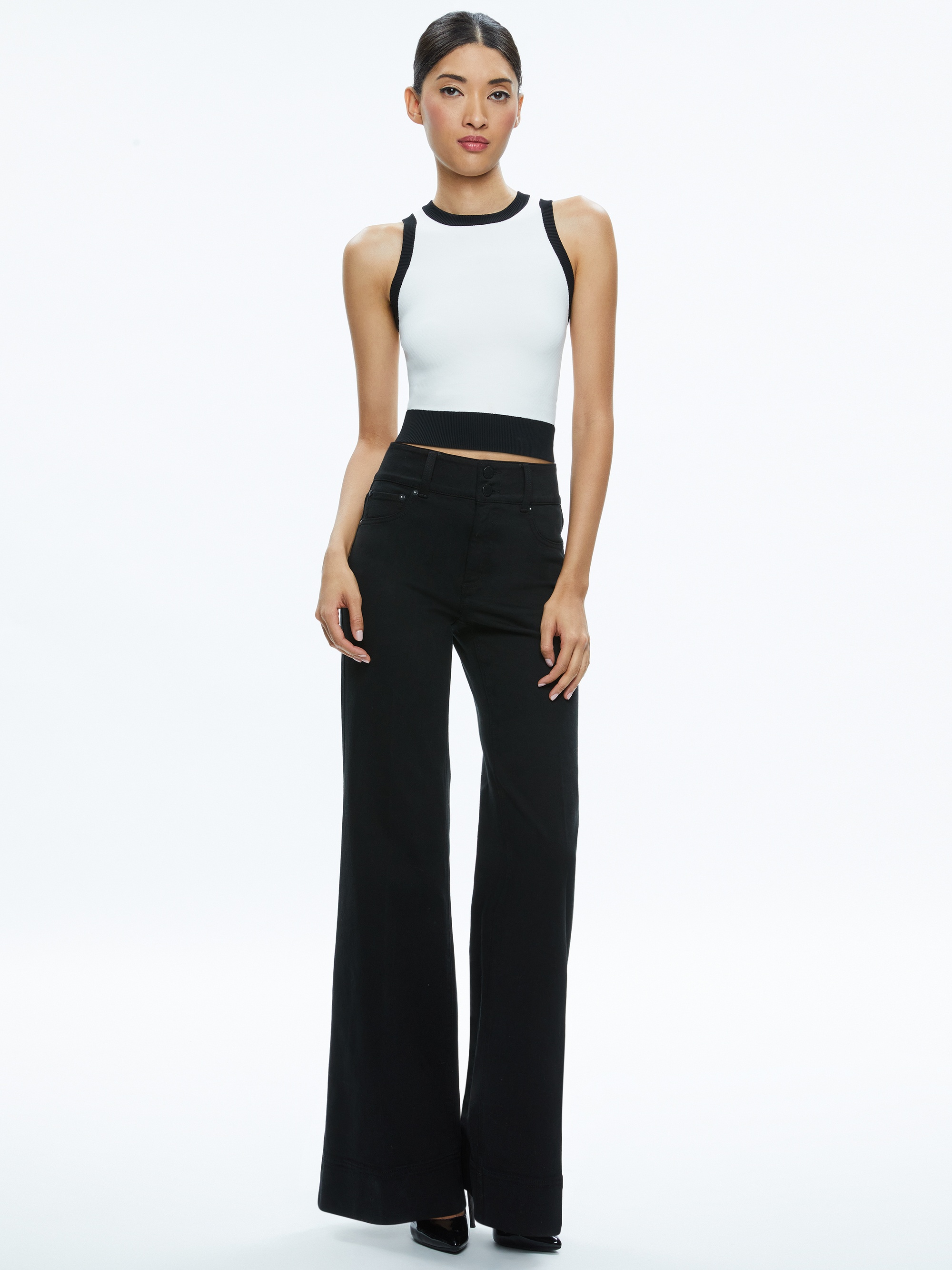MISSA 5 POCKET HIGH RISE WIDE LEG JEAN - 6