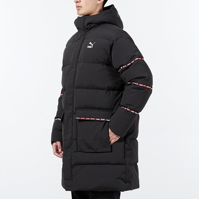 PUMA Classic Long Down Jacket 'Black' 846422-01 - 5