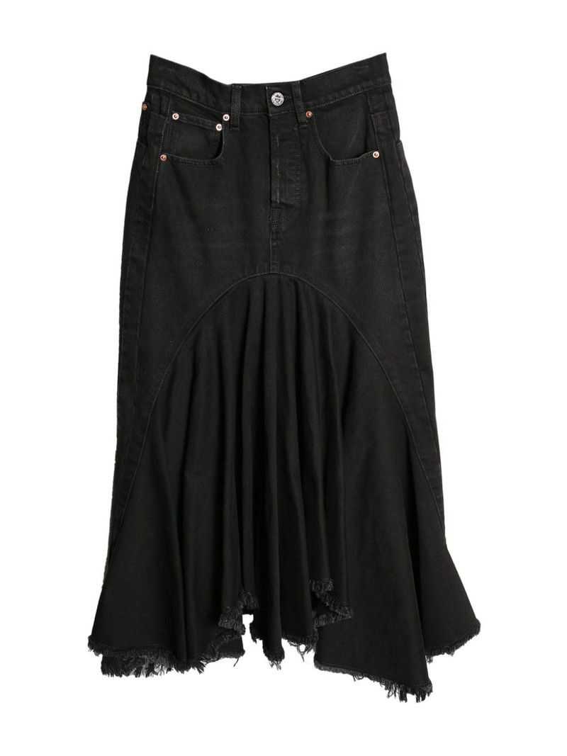 denim midi skirt 1