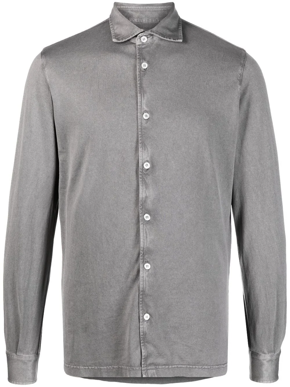 long-sleeved cotton shirt - 1