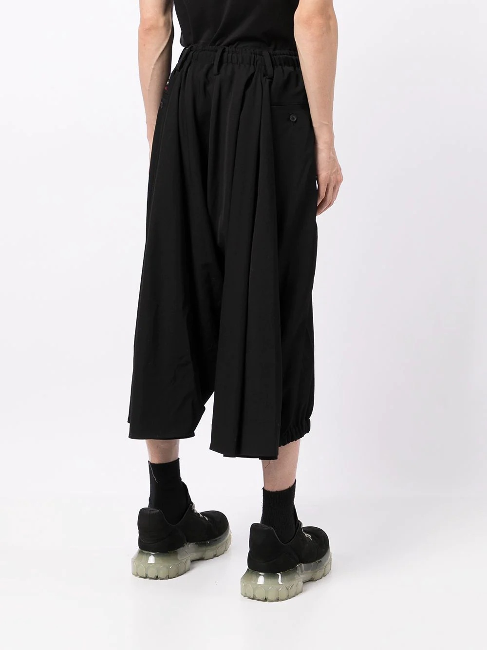 Gabardine cropped Crow pants - 4