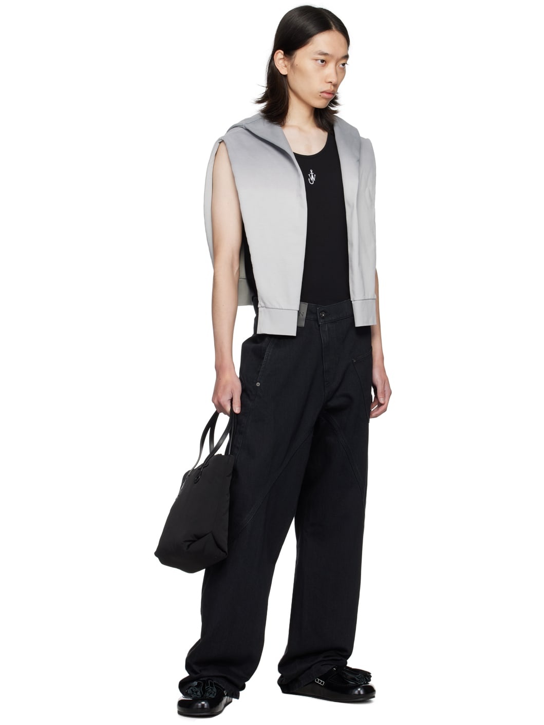 Black Small Puffy Anchor Tote - 4