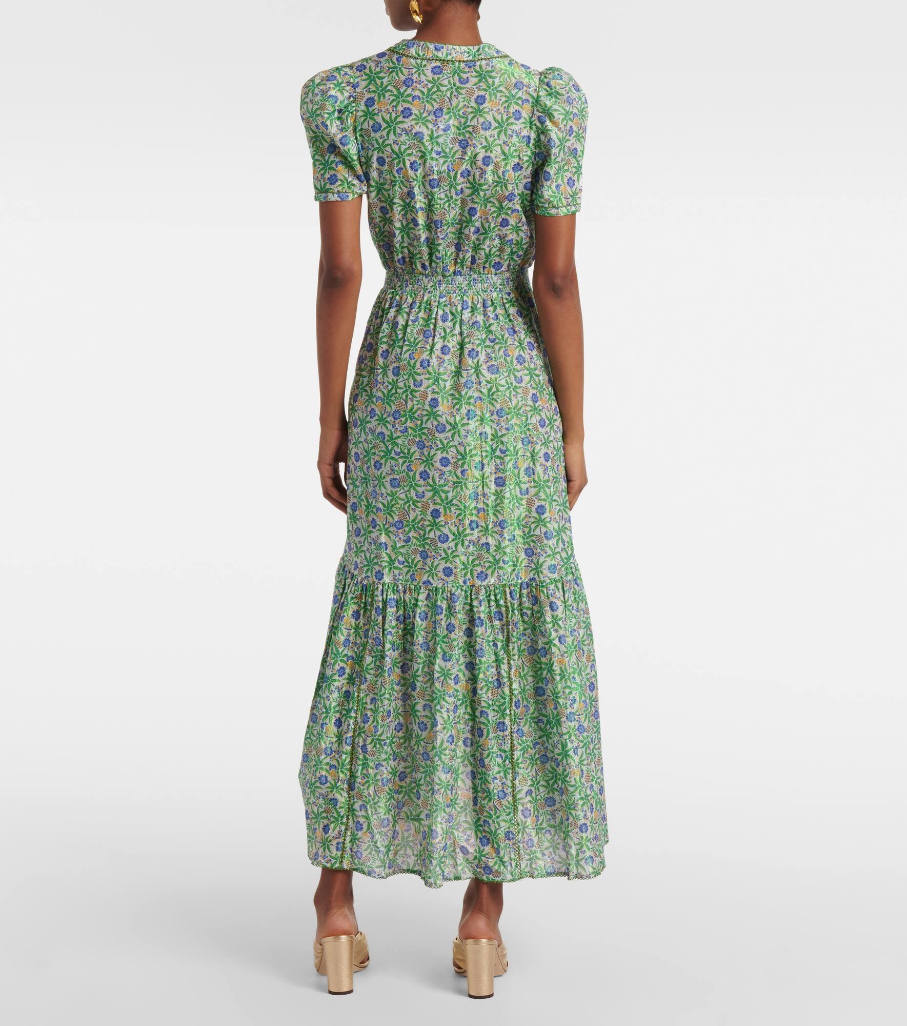 Baba printed cotton wrap dress - 3