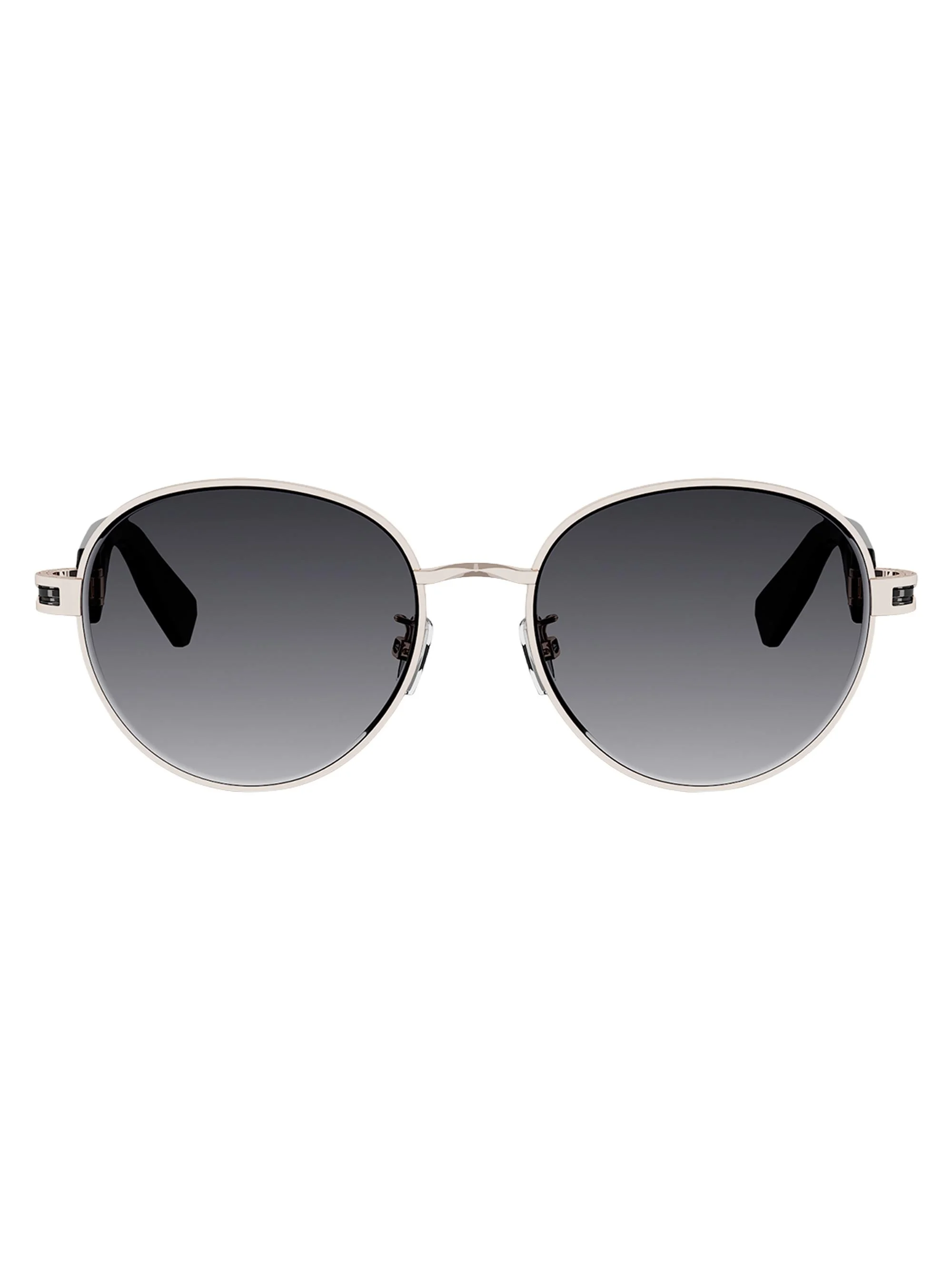 Men's B. Zero1 55MM Round Sunglasses - Rose Gold Gradient Smoke - 1