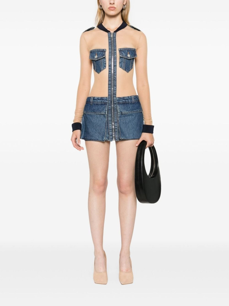 COPERNI Tulle Illusion Denim Dress outlook