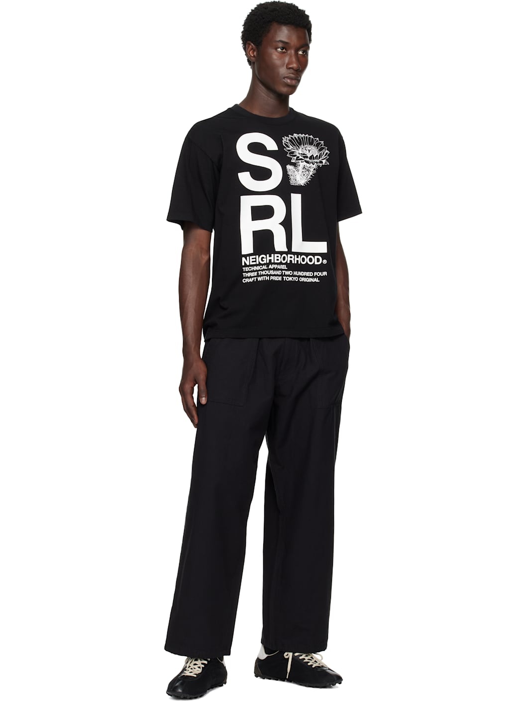 Black 'SRL' S/S-1 T-shirt - 4