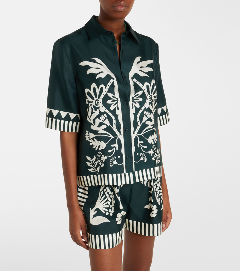 ERES Émeraude printed silk twill shirt outlook