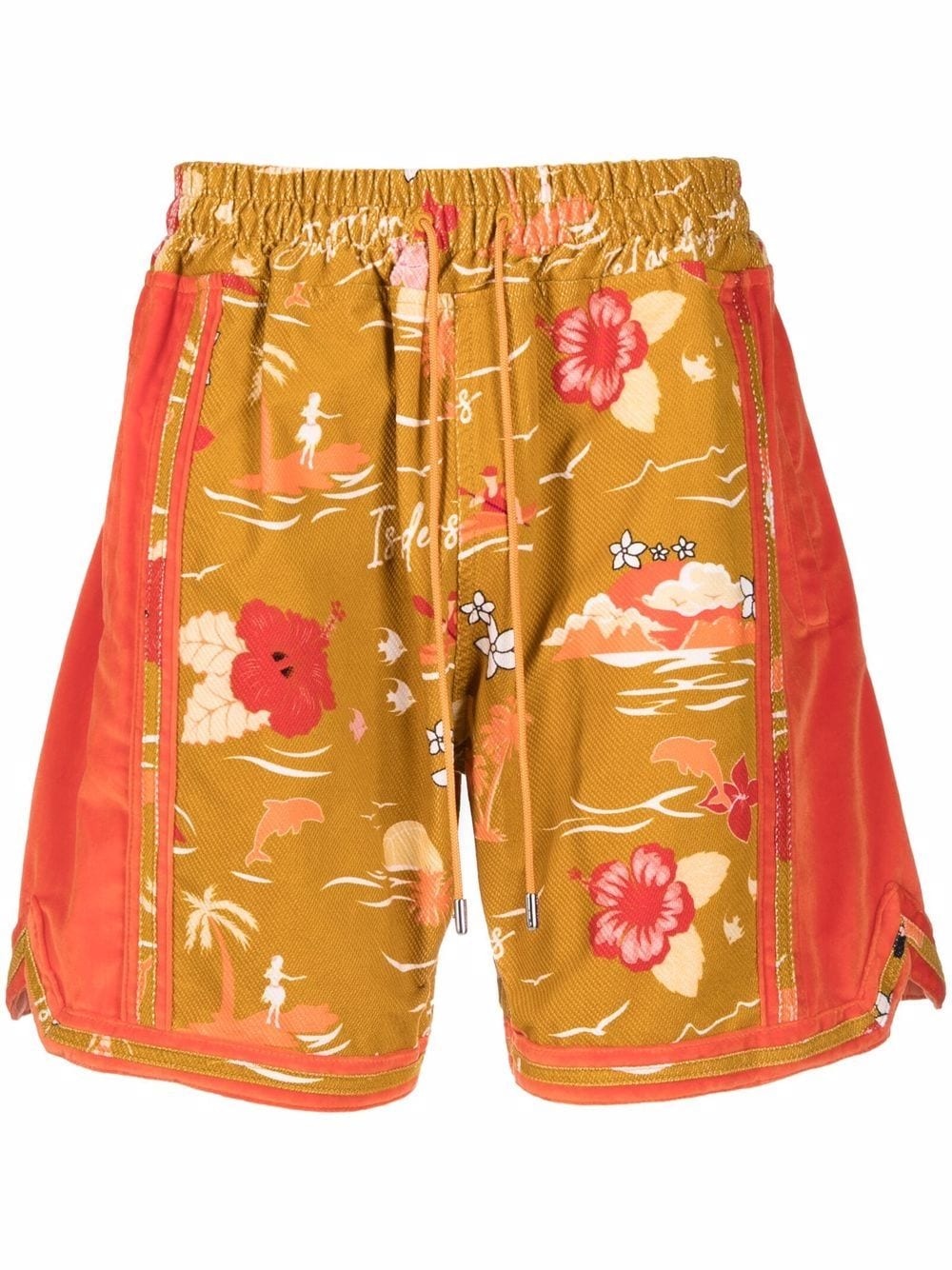 hawaiian-print shorts - 1