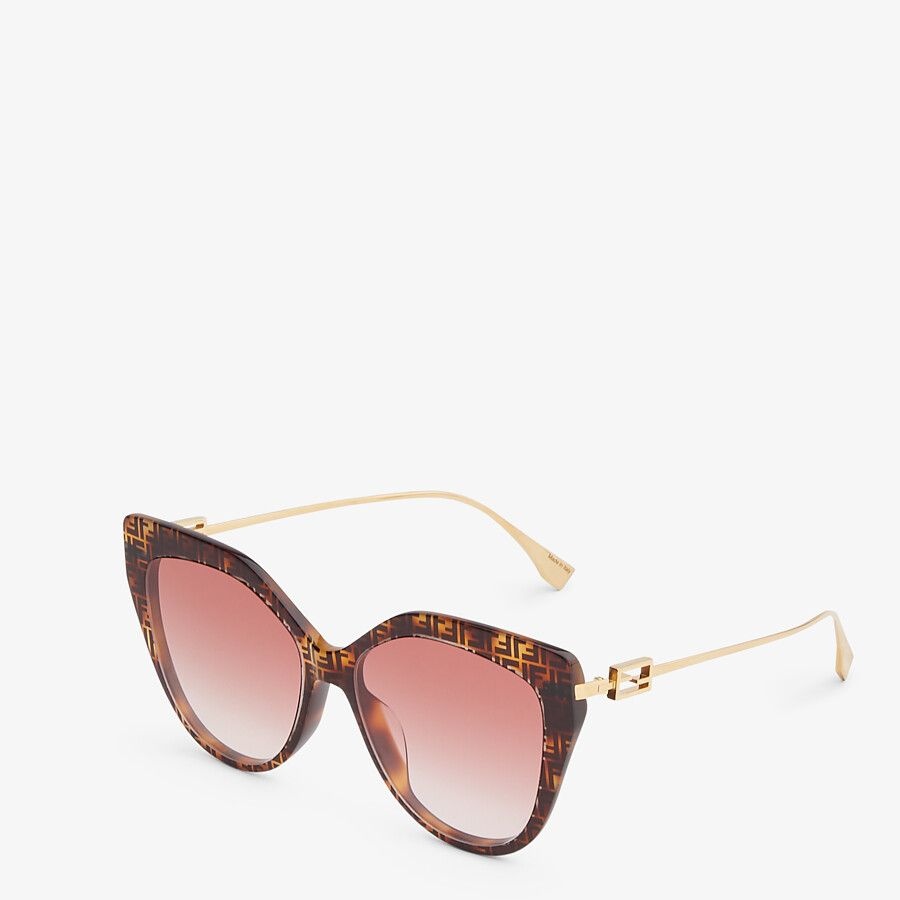 FF Havana acetate and metal sunglasses - 2