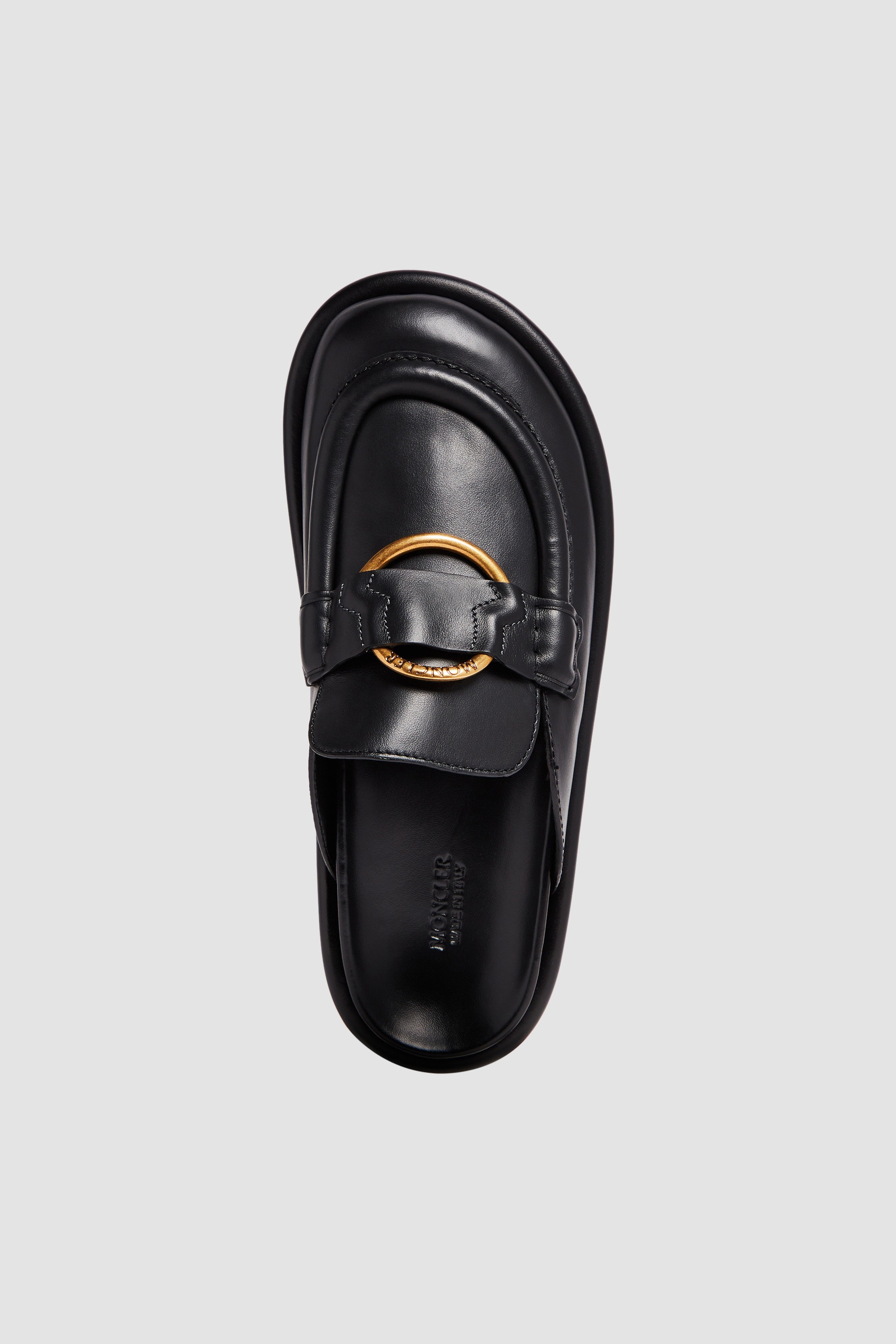 Moncler Bell Leather Mules | REVERSIBLE
