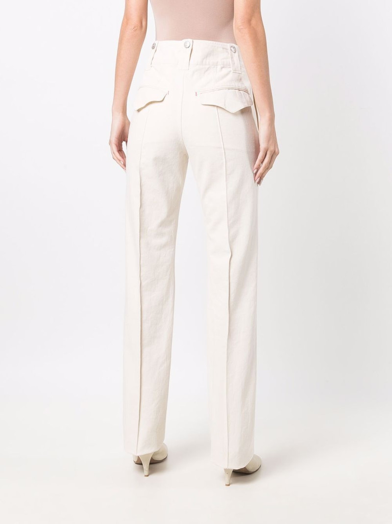 high-rise straight-leg trousers 4