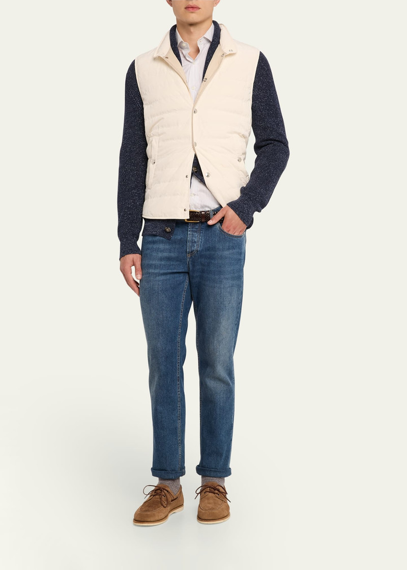 Brunello Cucinelli Men's High Summer Capsule Water-Resistant Down Vest outlook