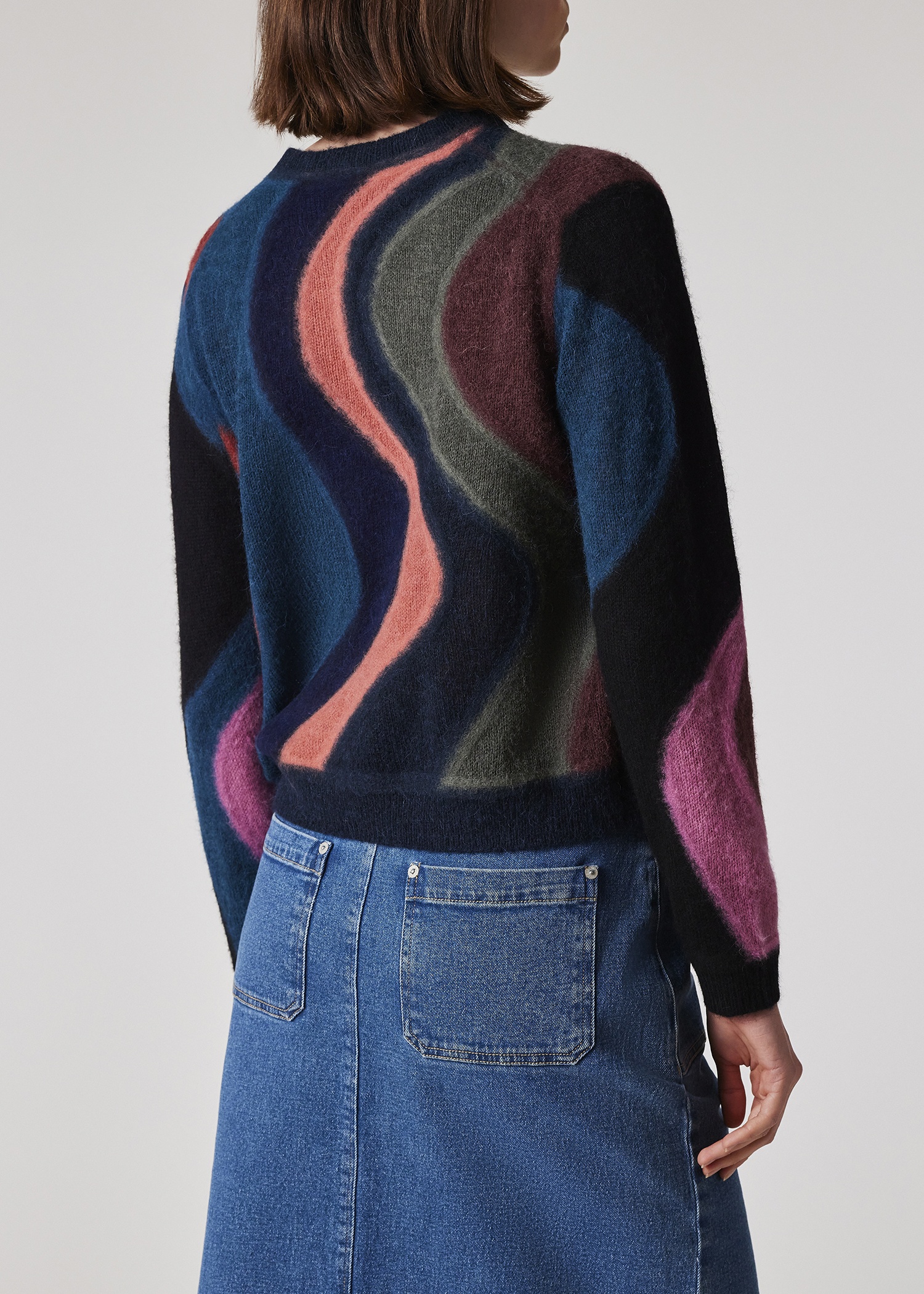 Women's 'Midnight Swirl' Alpaca & Wool-Blend Knitted Sweater - 5