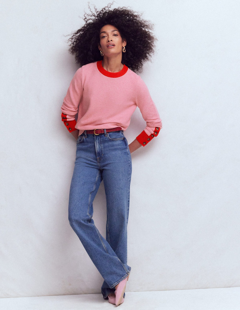 Grace Colour Block Sweater-Pink Lady 5