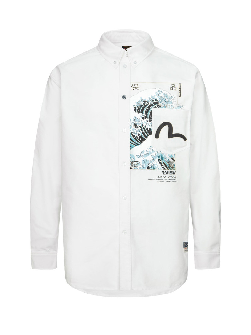 SEAGULL AND THE GREAT WAVE
PRINT RELAX FIT SHIRT 12