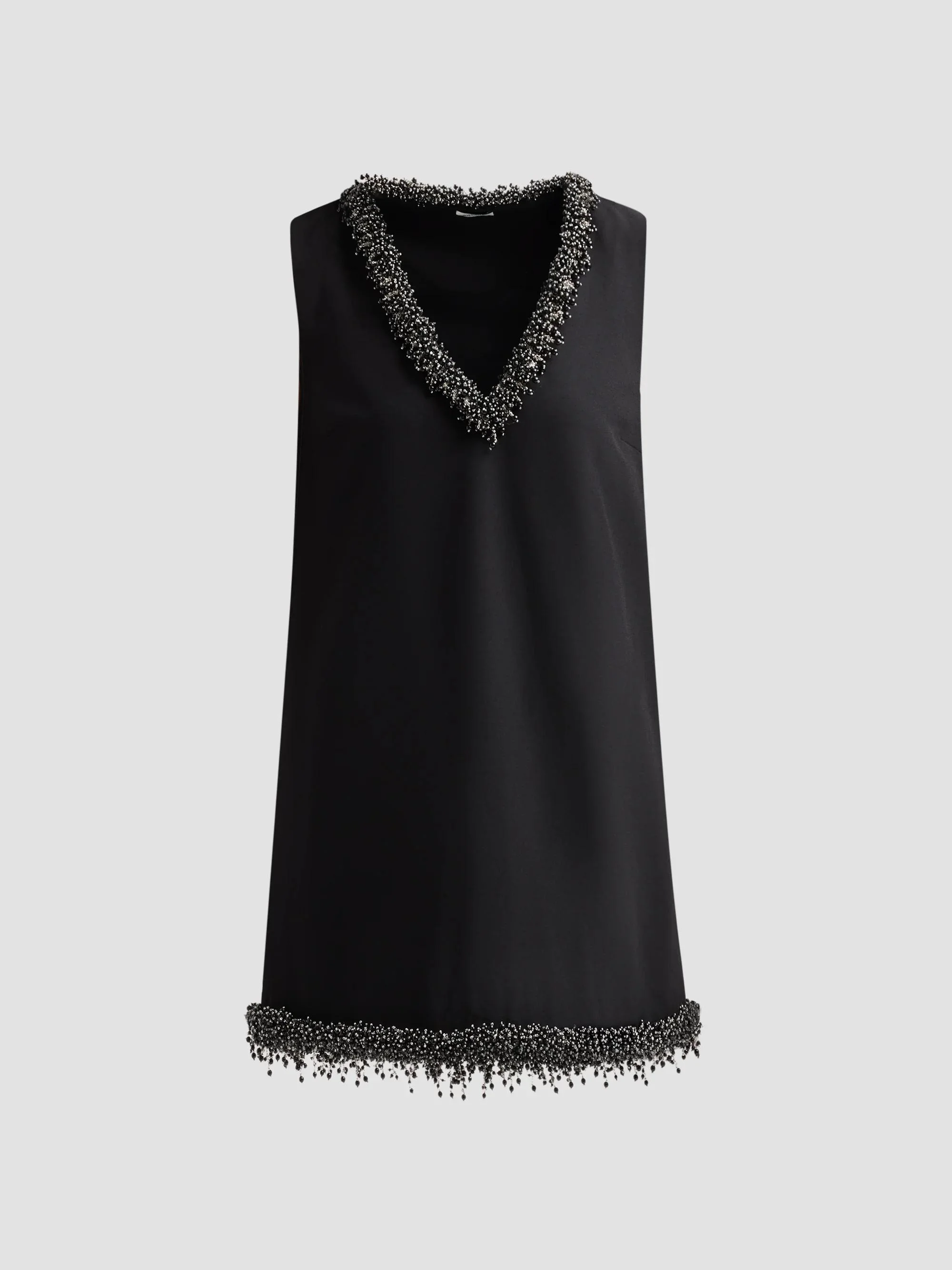 Women's Reux Embellished V-Neck Minidress - Black - 1