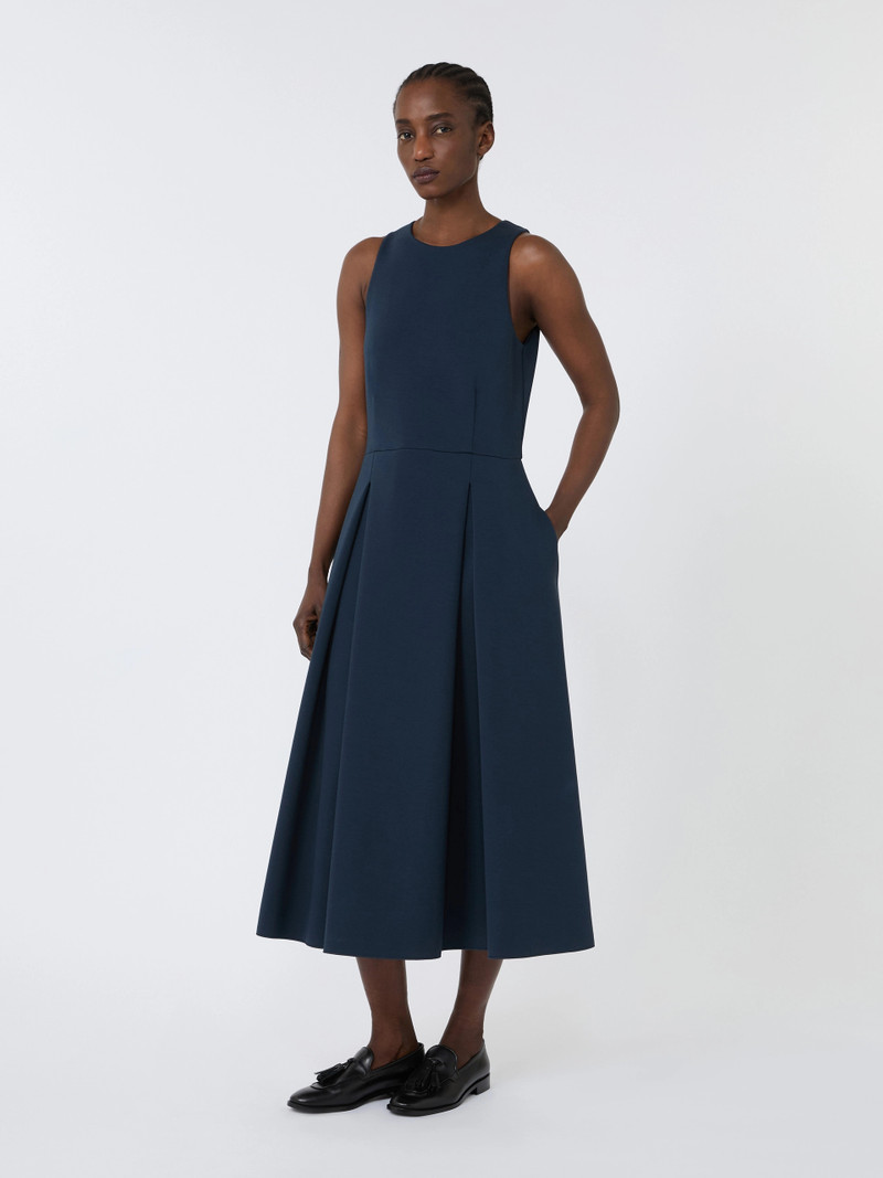 'S Max Mara CANNONE Long flared scuba jersey dress - ULTRAMARINE outlook