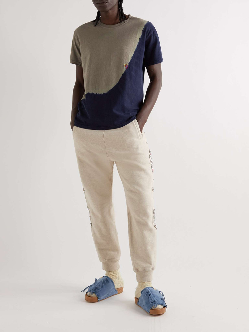 Kapital Embroidered Tie-Dyed Cotton-Jersey T-Shirt outlook
