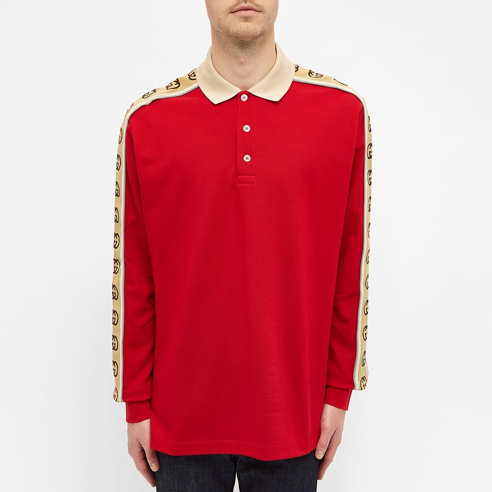 Gucci Tech Long Sleeve Tape Polo - 4