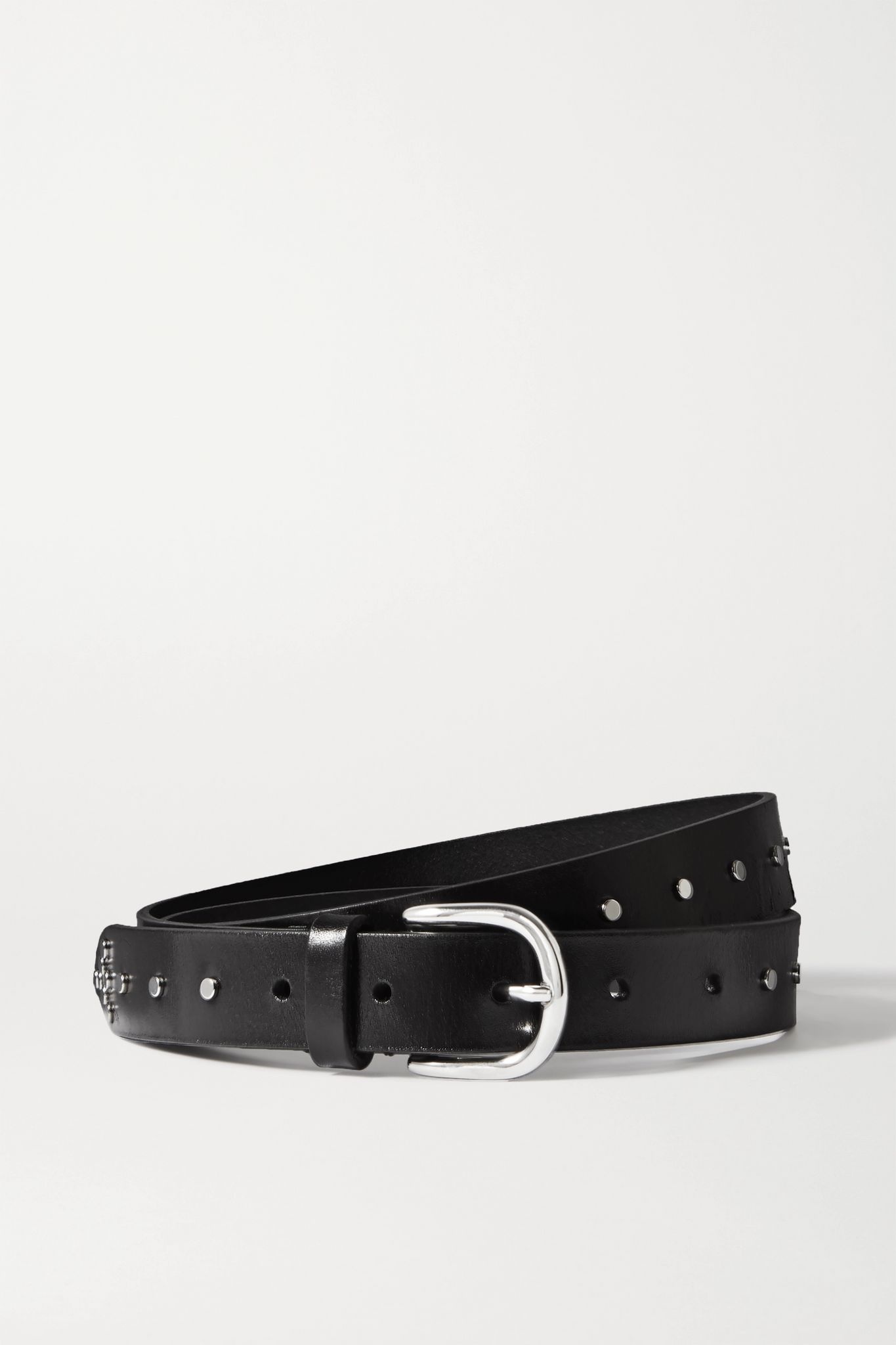 Zap studded leather belt  - 1