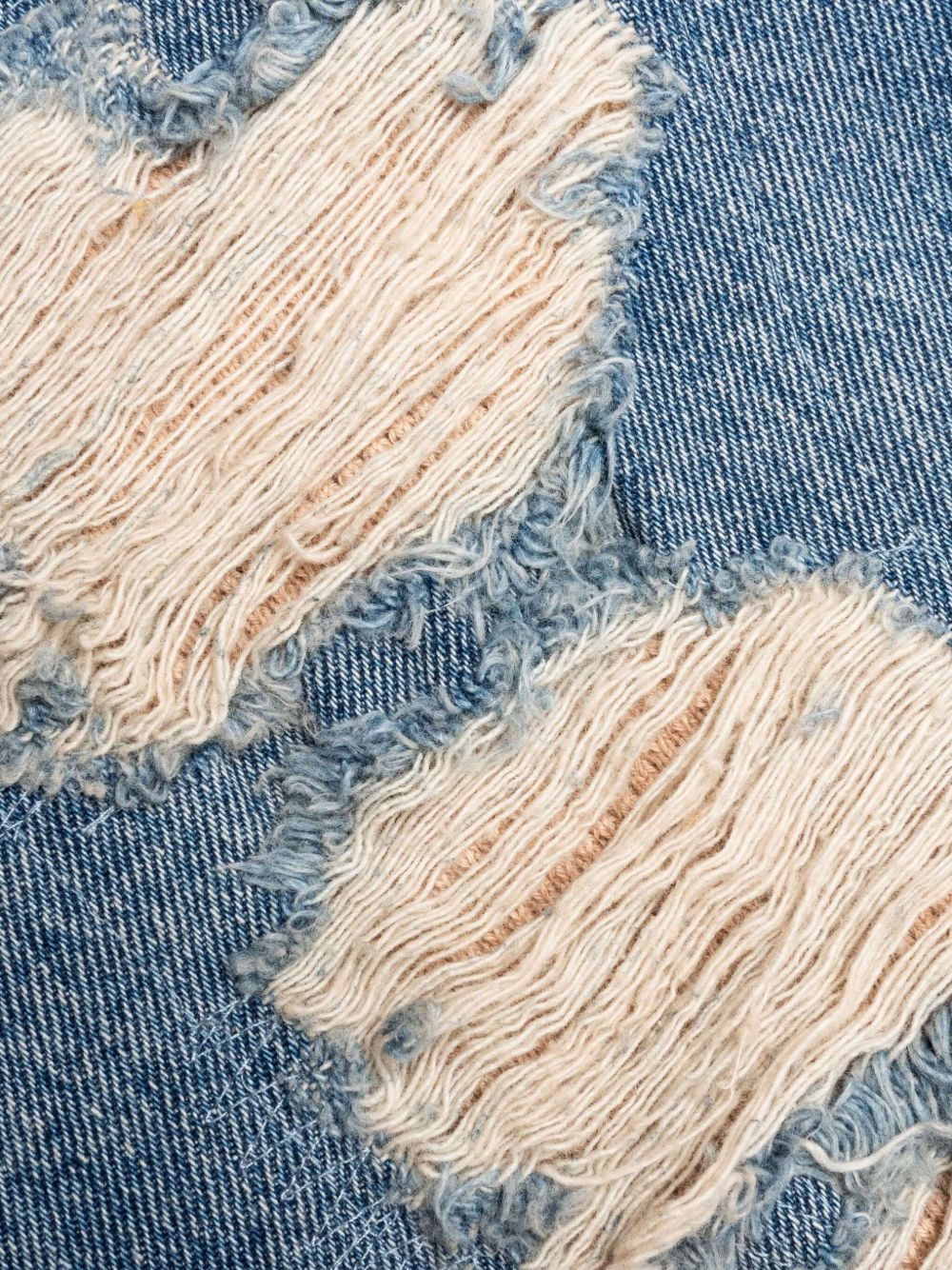 distressed lightning-bolt jeans - 3