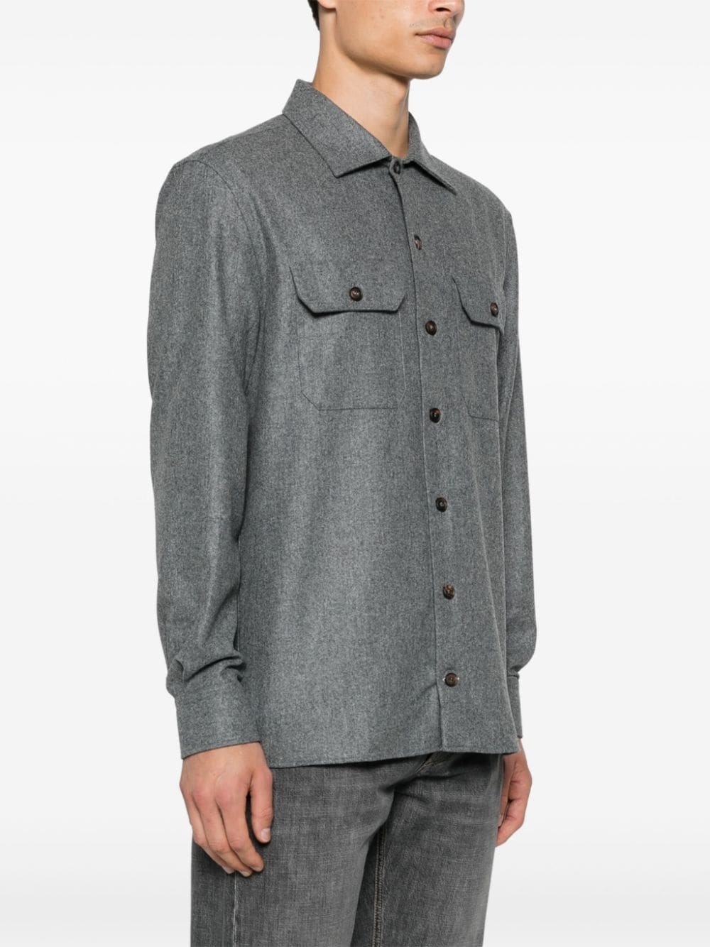 mÃ©lange-effect shirt - 3
