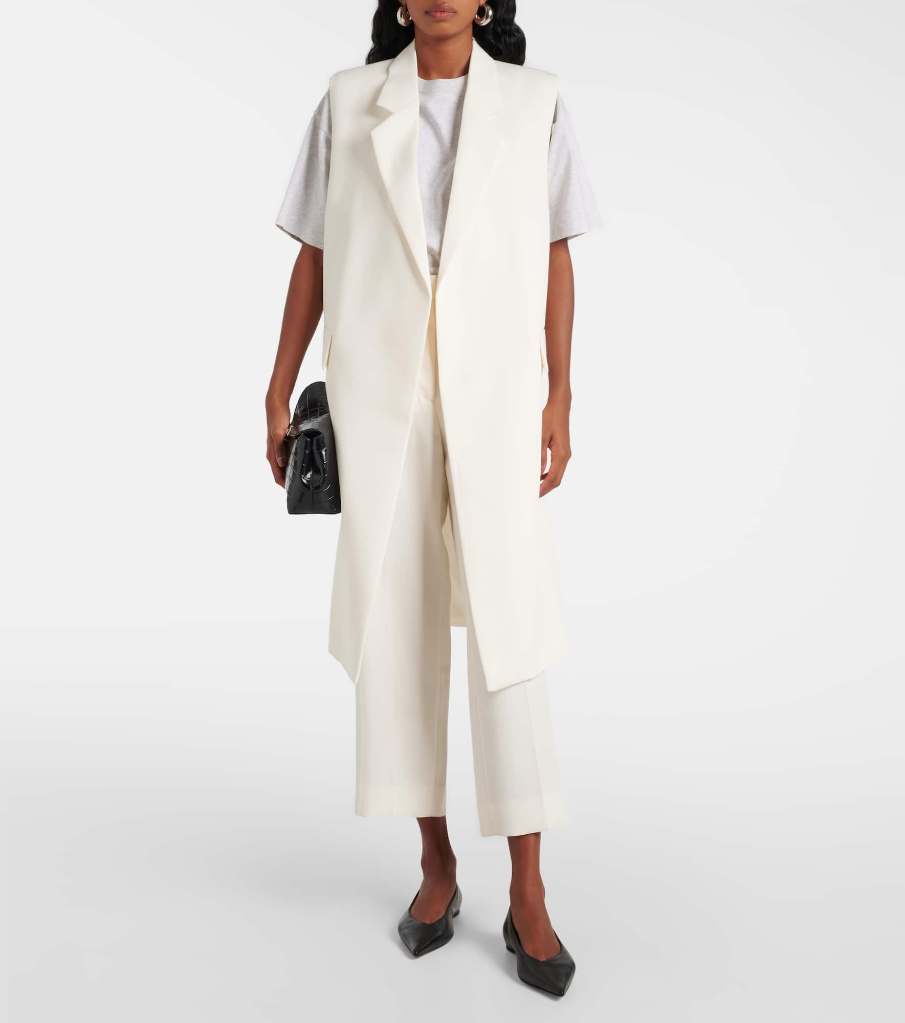 High-rise cropped straight pants - 2