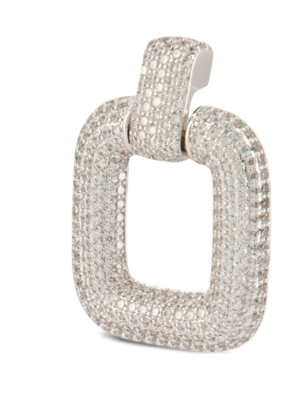 crystal square earrings - 2