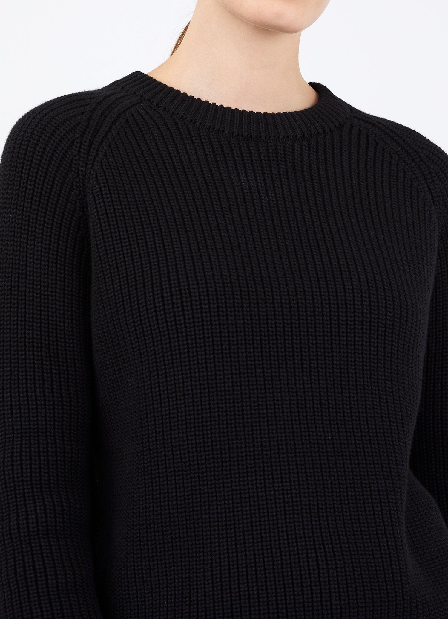 Cotton Boxy Crew Jumper - 4