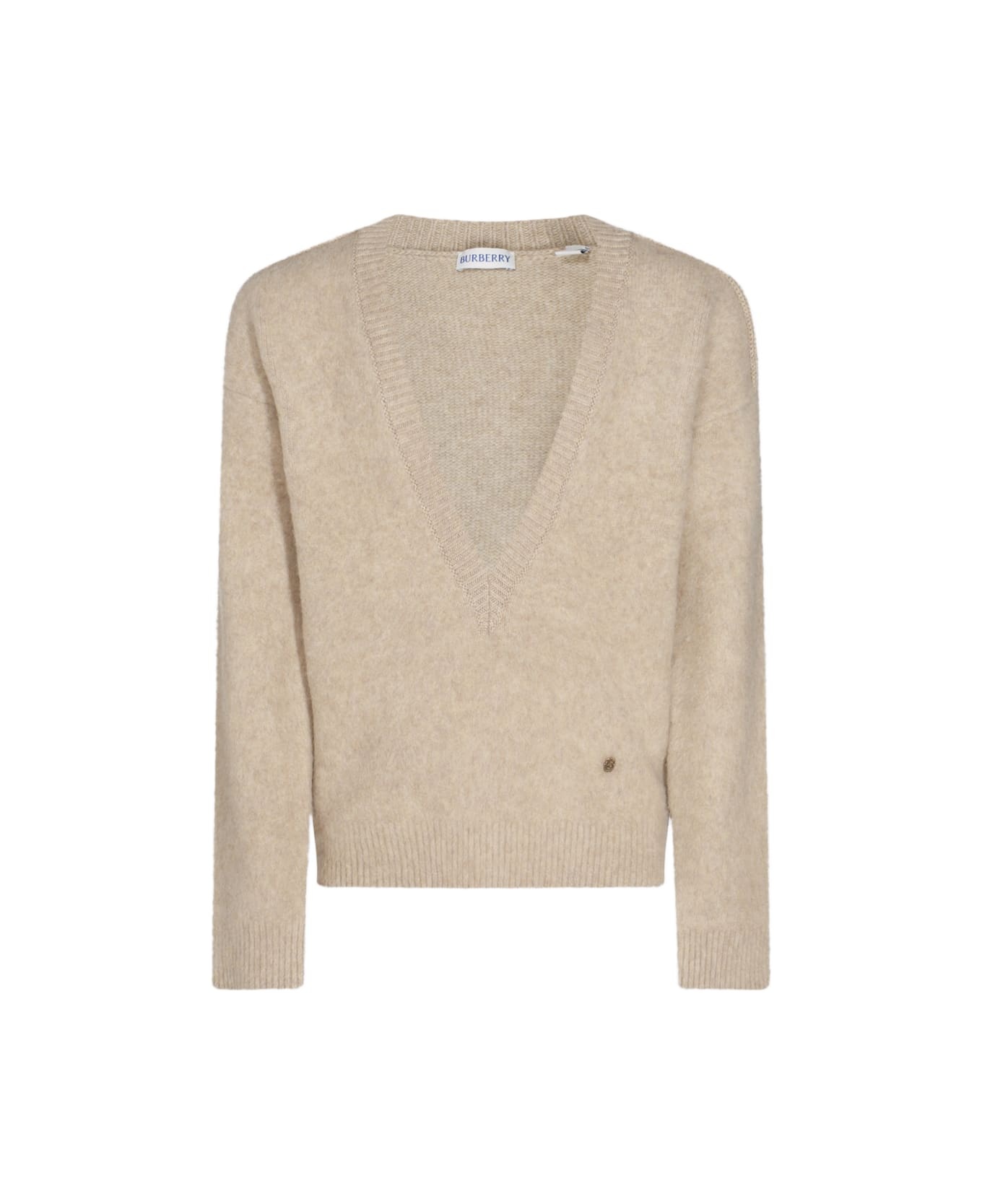 Beige Wool Knitwear - 1