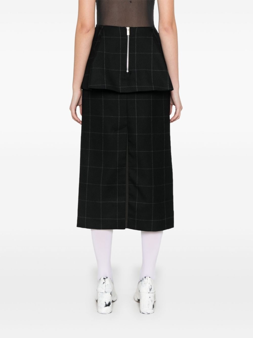 layered midi skirt - 4