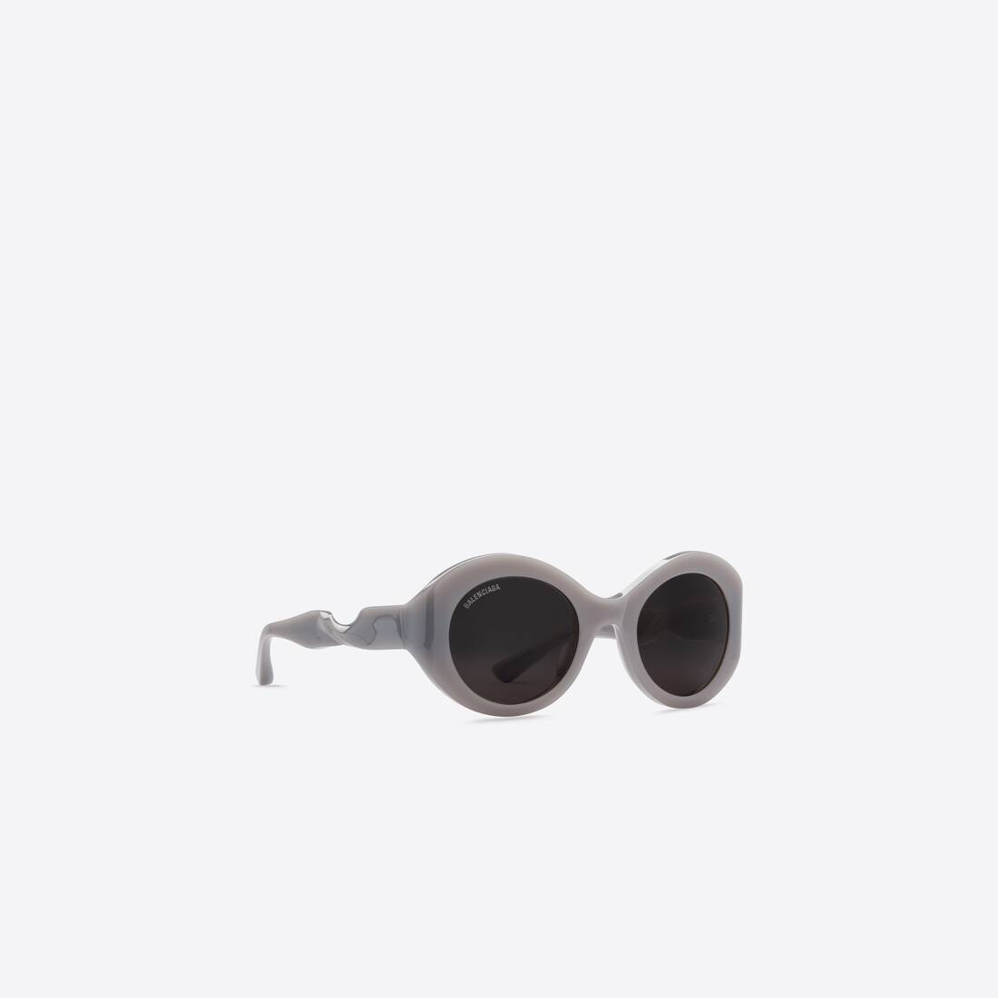 Twist Round Sunglasses  in Grey - 4