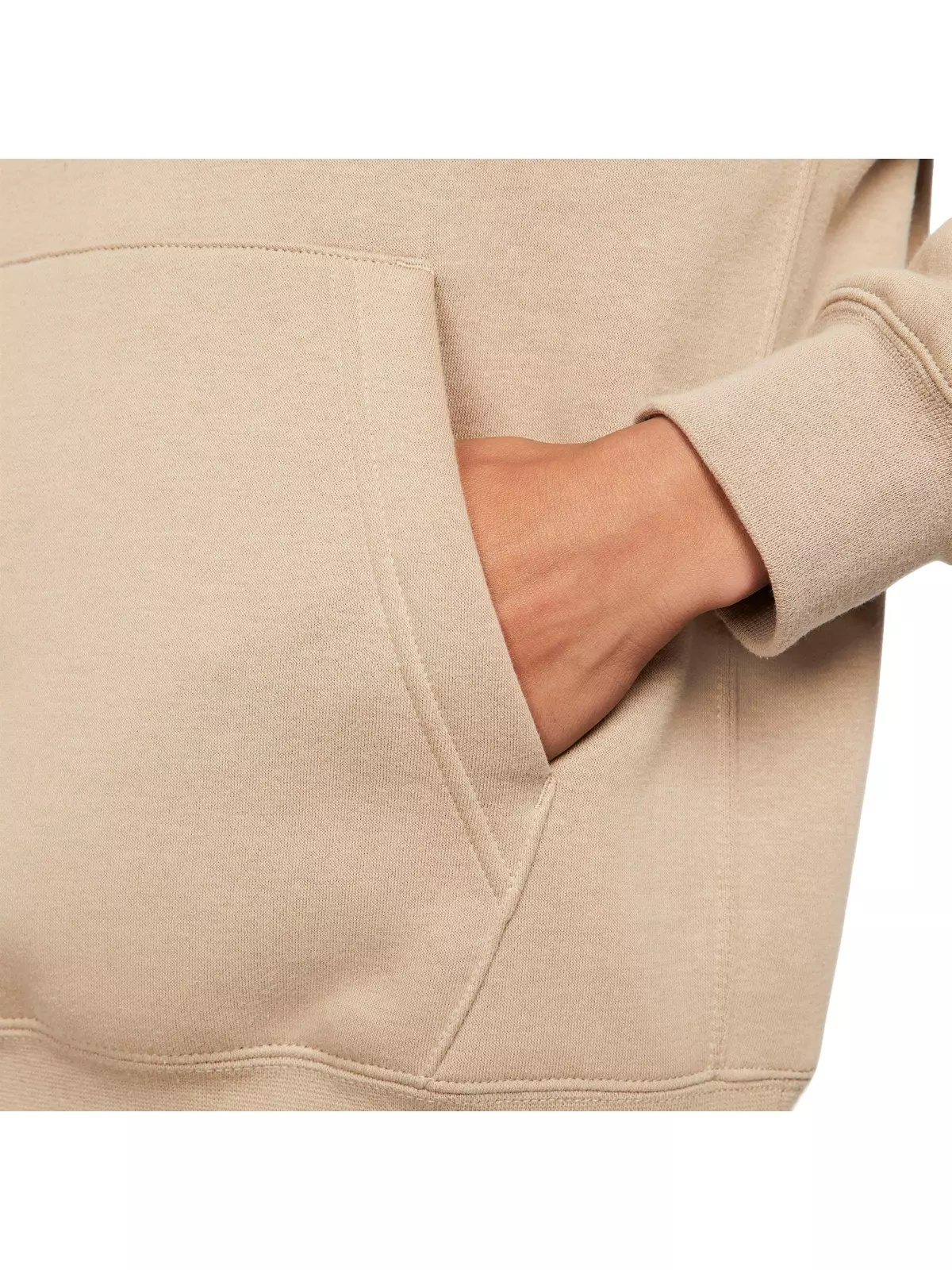 Men's Sportswear Club Fleece Pullover Hoodie-Khaki - 4