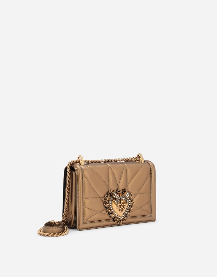 Medium Devotion bag in quilted nappa mordoré - 3