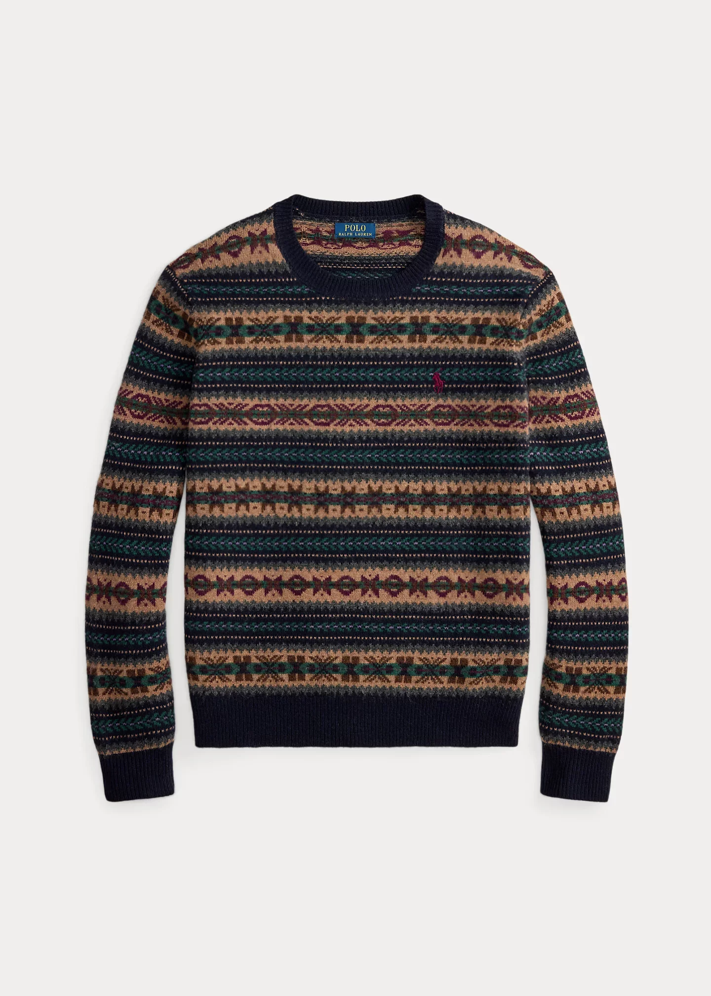 Fair Isle Wool Sweater - 1