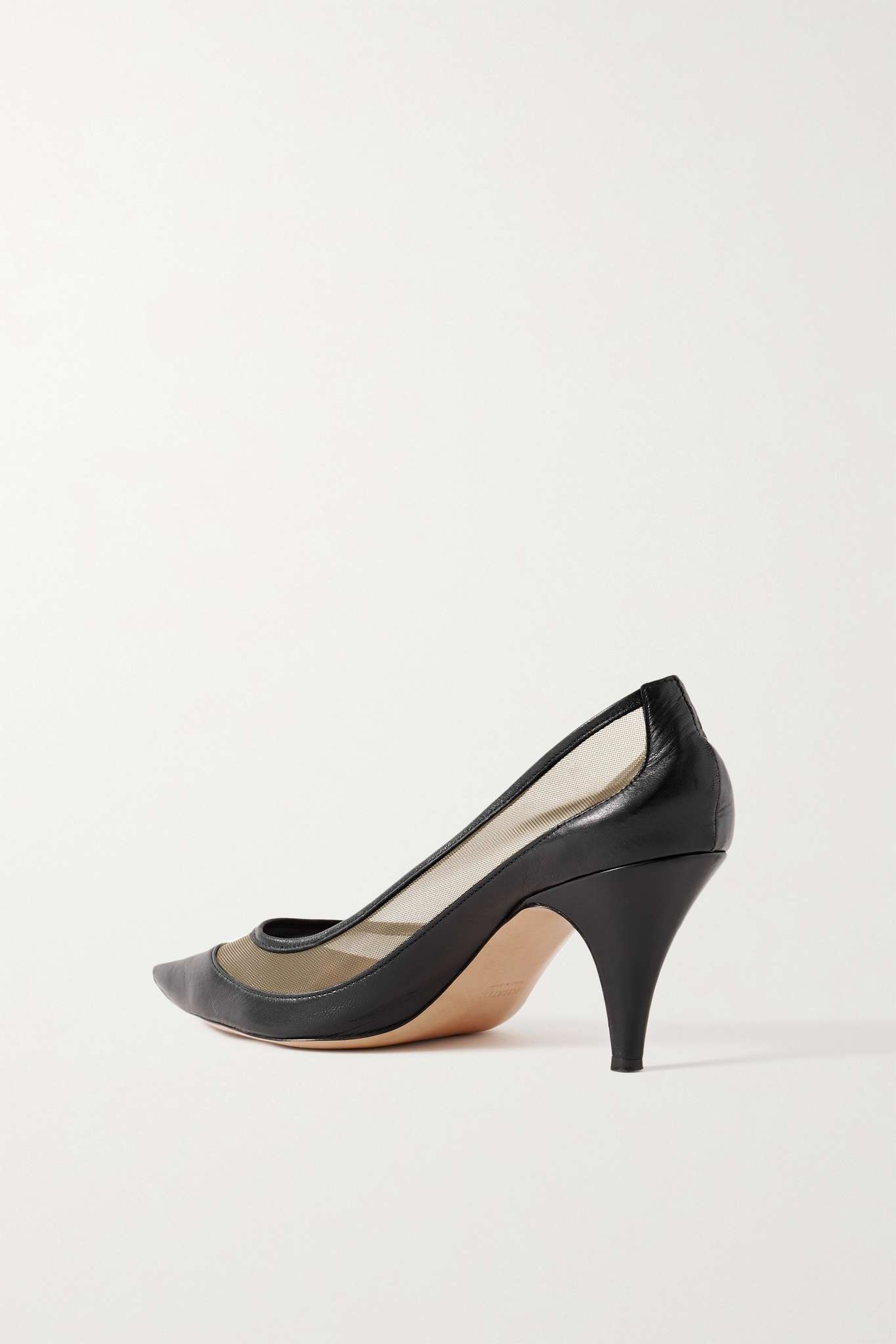 River Iconic mesh and leather pumps - 3
