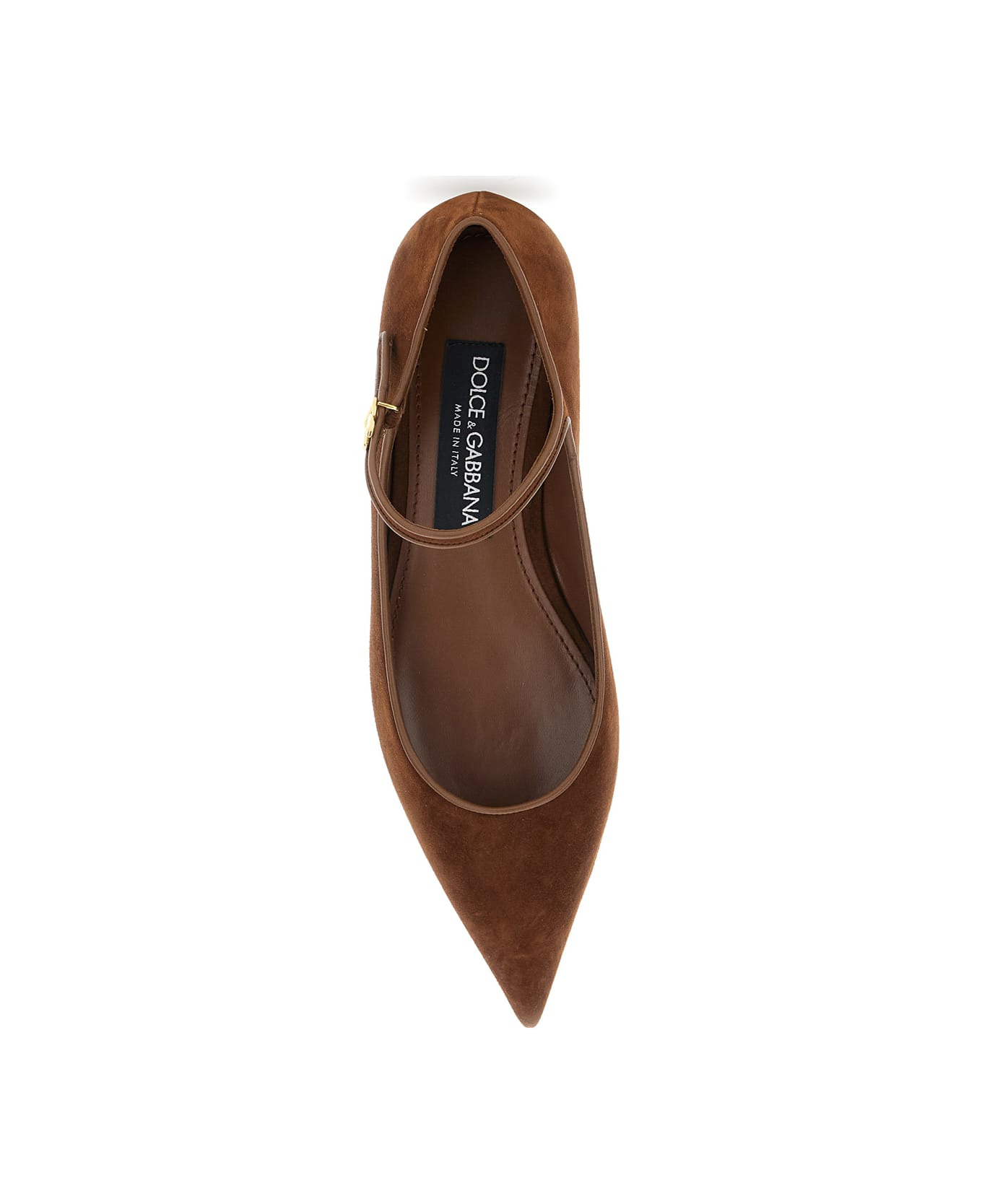 Suede And Nappa Leather Ballerinas - 4