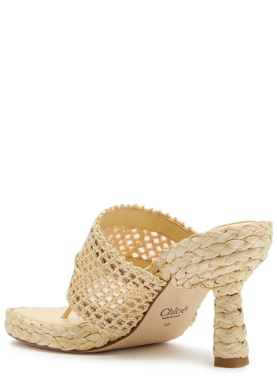 Chloe Isla Raffia Heeled Sandal - 2