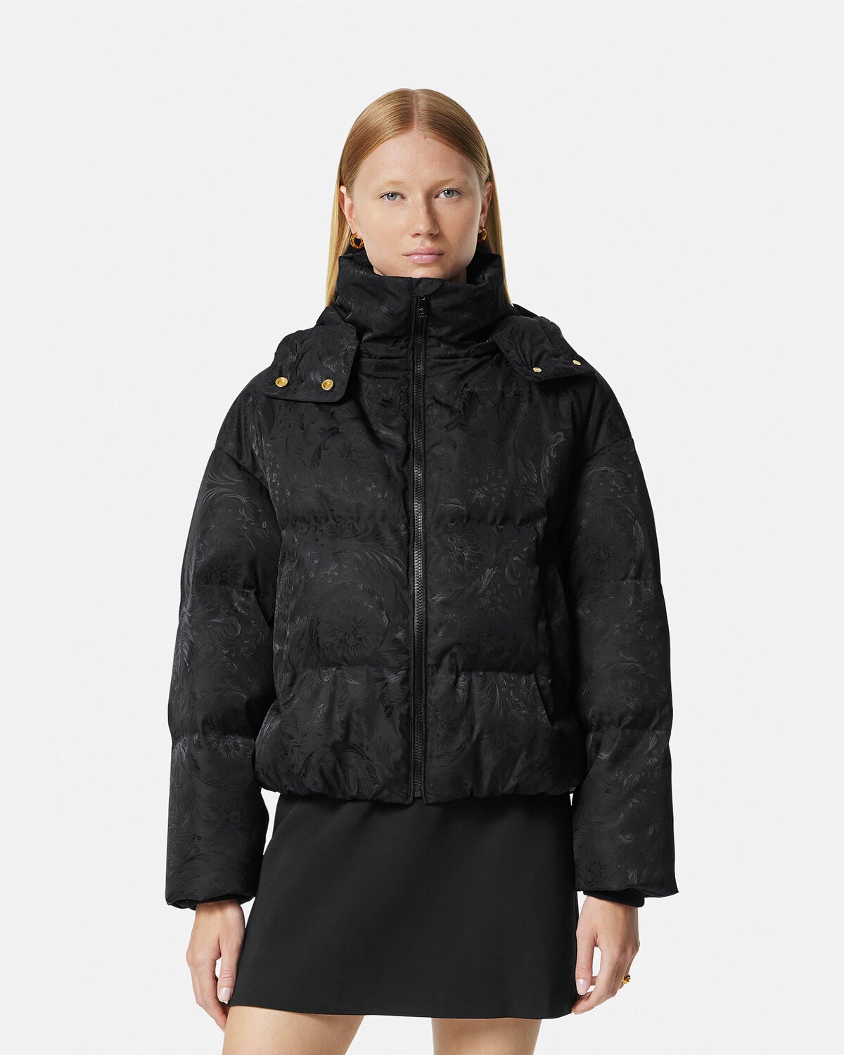 Barocco Silhouette Puffer Jacket - 4