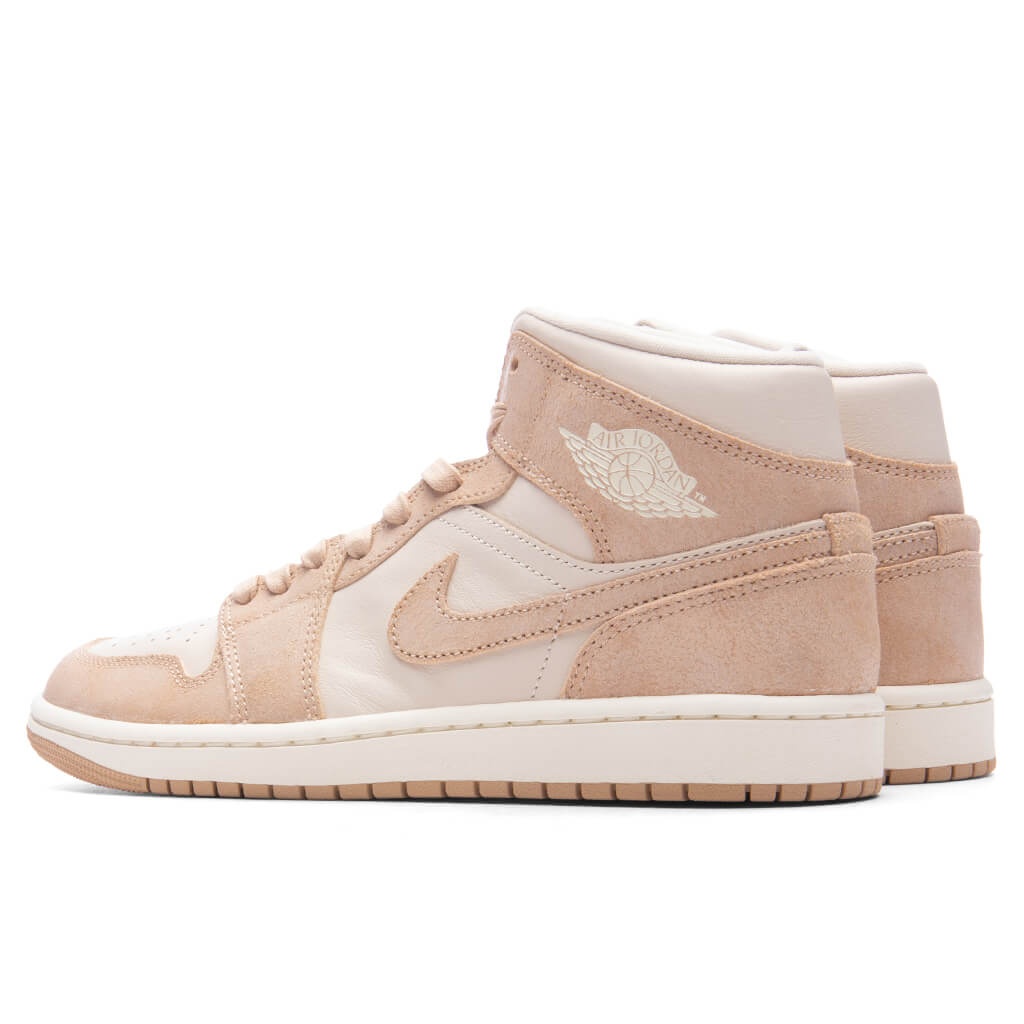 Jordan WOMEN'S AIR JORDAN 1 MID SE - LEGEND LIGHT BROWN/LEGEND MEDIUM ...