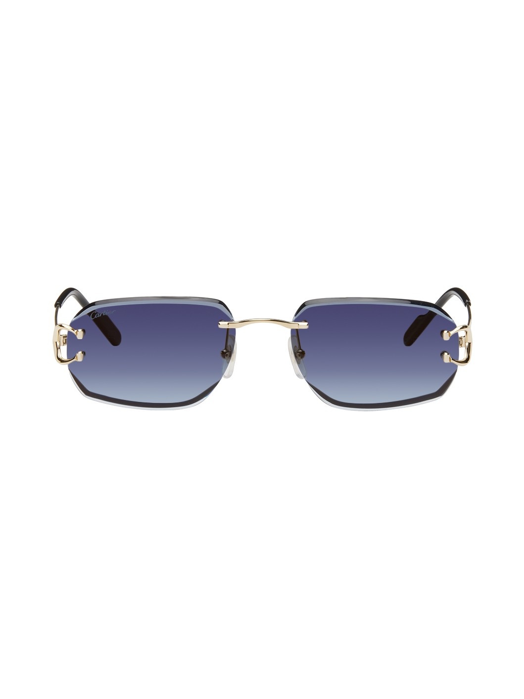 Gold 'Classic C de Cartier' Sunglasses - 1