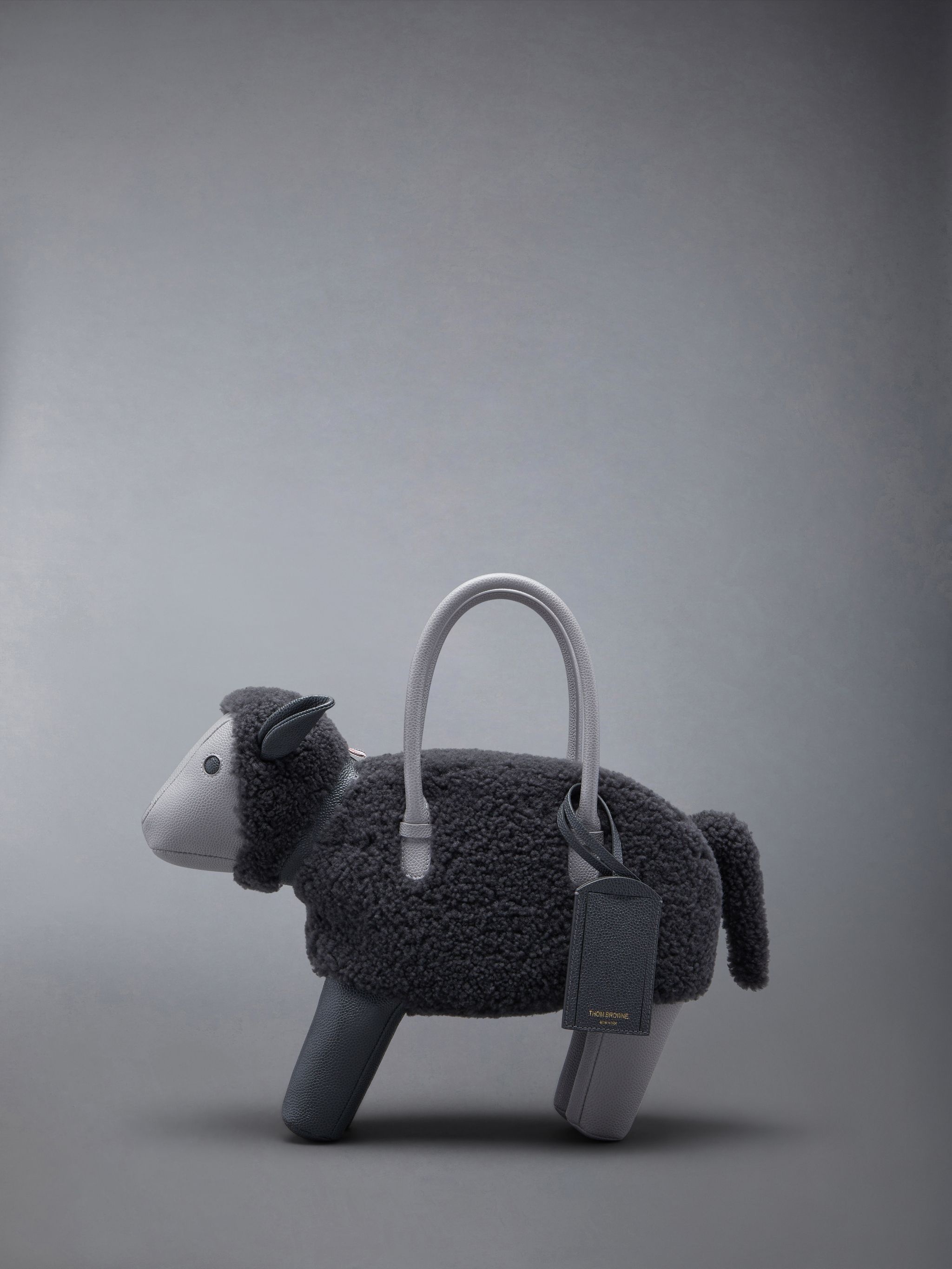 sheep shearling tote bag - 1