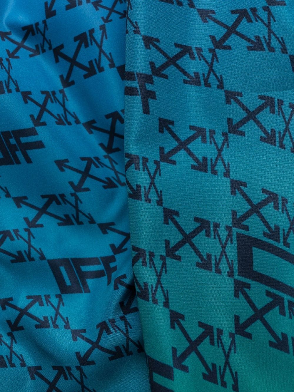 Arrows monogram-print swim trunks - 3