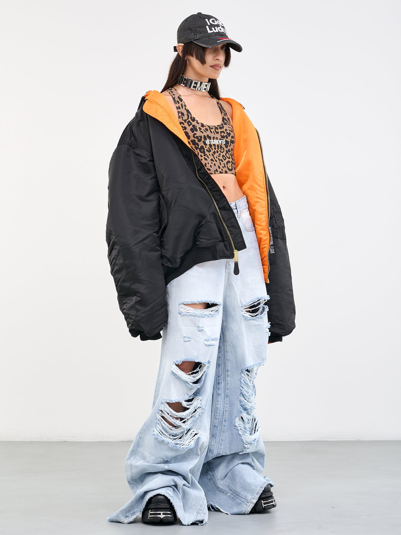 VETEMENTS Leopard Sport Bra Top outlook