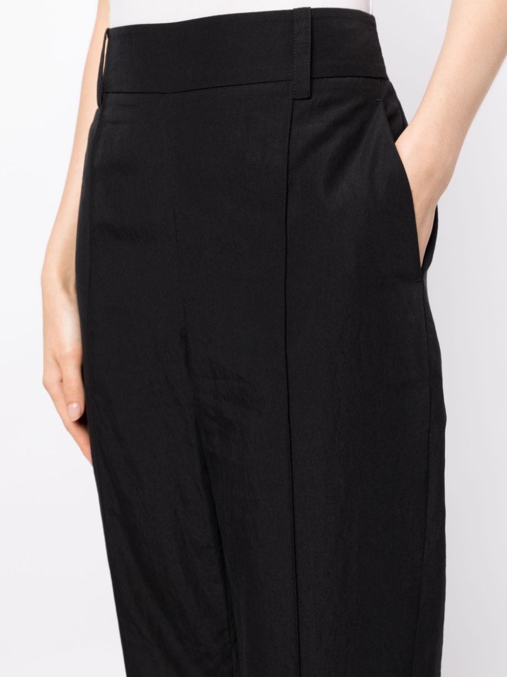 pleated cropped trousers - 5