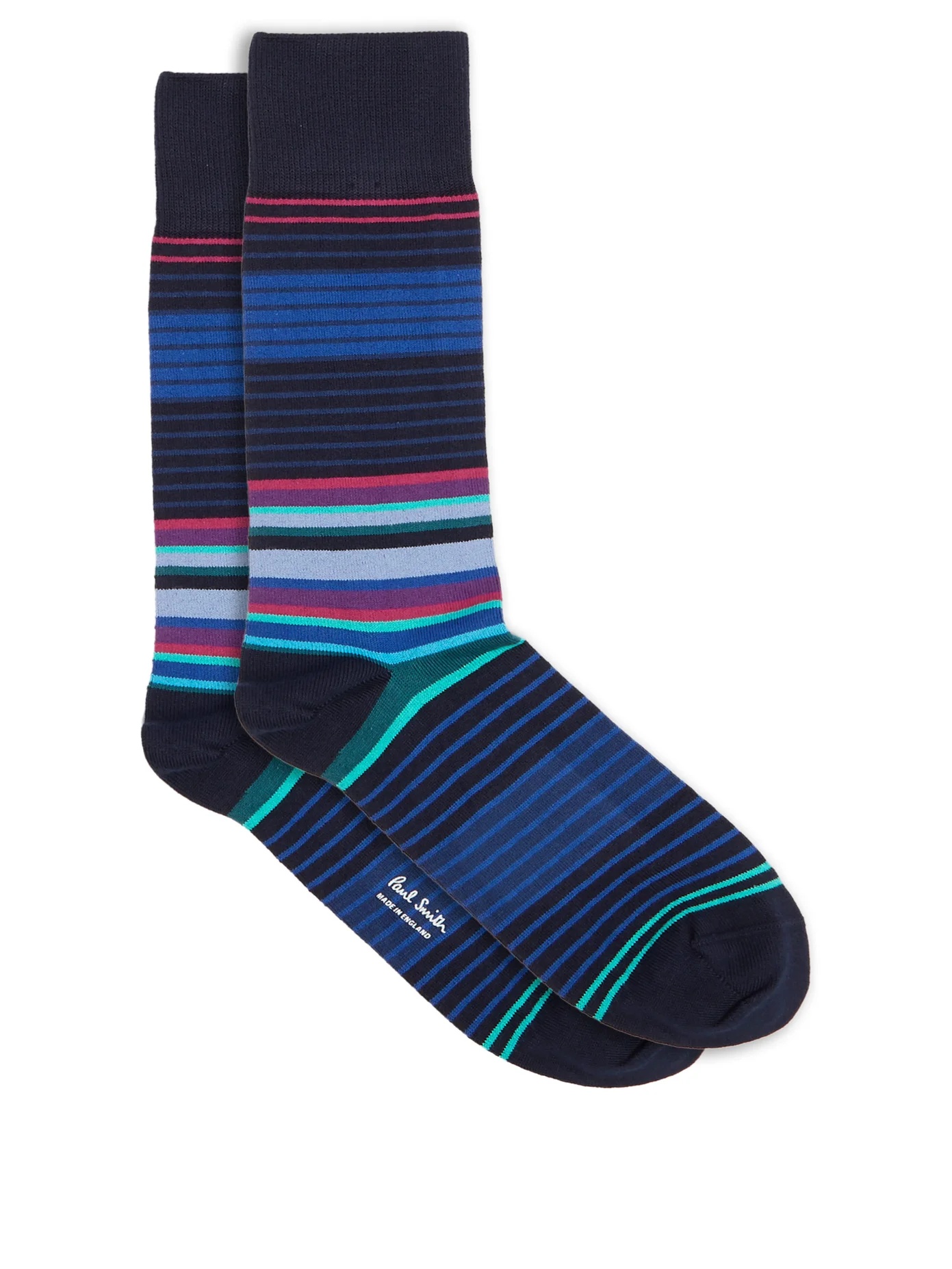 Olly striped cotton-blend socks - 1