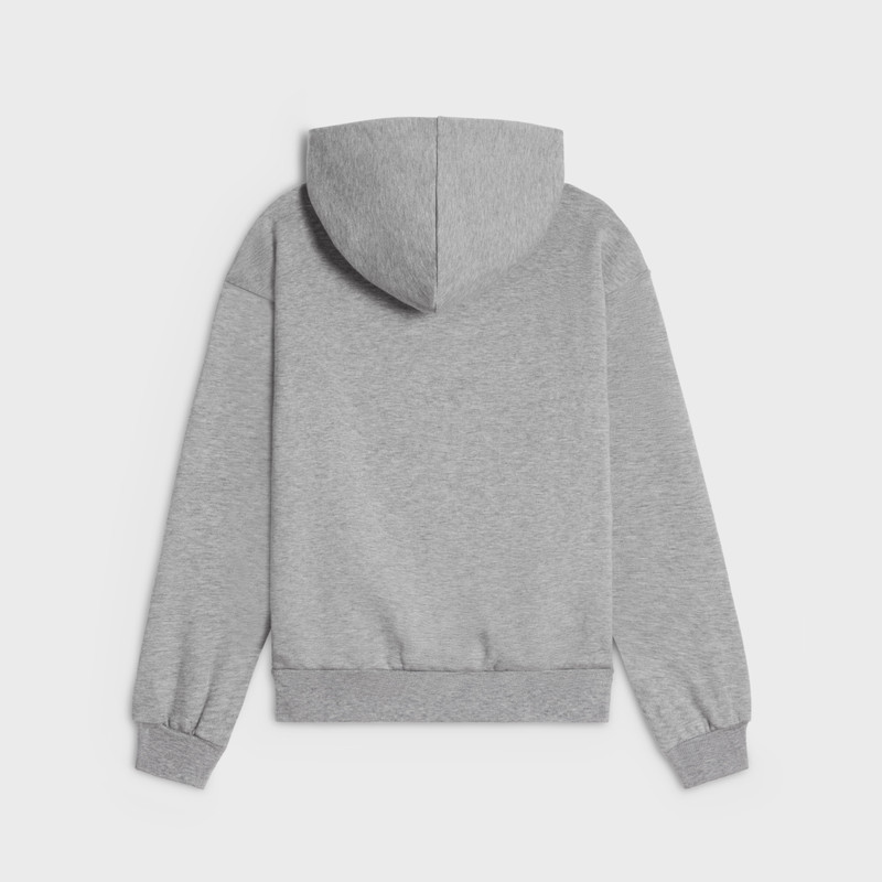CELINE COTTON/CASHMERE TRIOMPHE HOODIE outlook